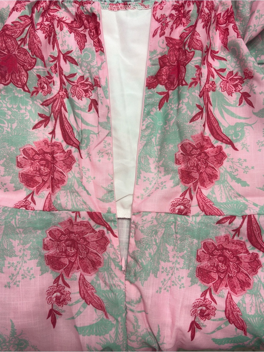 Size 12 Floral Pink Square-Neck Maxi Dress - Picture 7 of 10